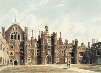 View of the Quadrangle at Hampton Court Palace from Pyne
