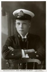 The Prince of Wales in naval uniform