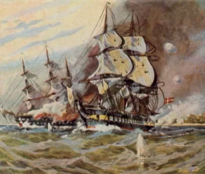 German Beach Batteries near Eckernförde, 5 April 1849