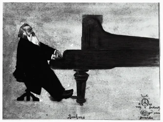 The German composer Johannes Brahms