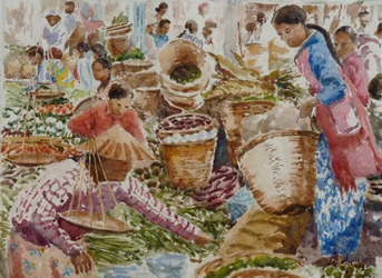 Vegetables, Nampan Market