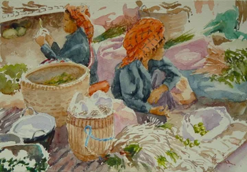 938 Nampan Market, Waiting for Custom