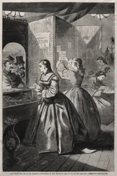 "Any Thing for Me, If you Please?" - Post-Office of the Brooklyn Fair in Aid of the Sanitary Commission