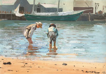 Boys Wading