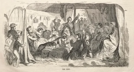 Camp Meeting Sketches: The Tent, 1858