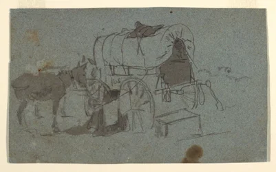 An Army Wagon and Mule, ca. 1862