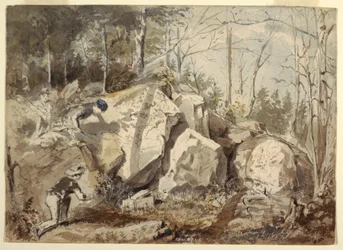 Setting a Squirrel Trap, ca. 1855