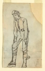 Soldier With Pipe in His Mouth, 1862