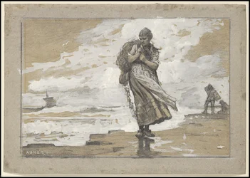 Fisher Girl with Net, 1882