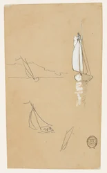 Four Sketches of Sloops
