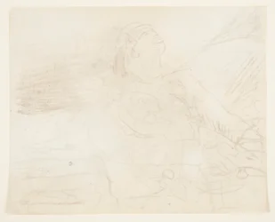 Man on a Deck Striking a Ship