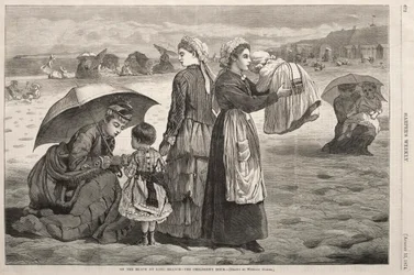 On the Beach at Long Branch - The Children