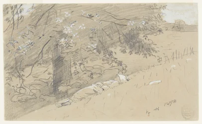 Shepherdess Resting Under a Tree