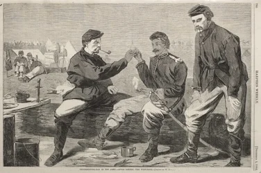Thanksgiving Day in the Army - After Dinner: The Wish-Bone