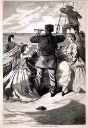 The Approach of the British Pirate 