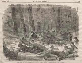 The Army of the Potomac - Our Outlying Picket in the Woods