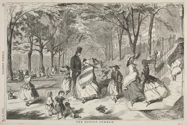 The Boston Common, 1858