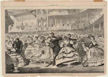 The Great Russian Ball at the Academy of Music, November 5, 1863, from Harper