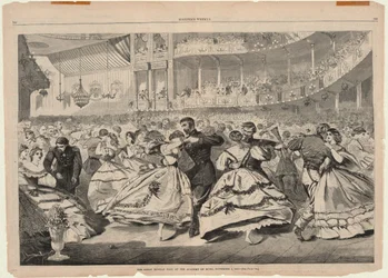The Great Russian Ball at the Academy of Music, November 5, 1863, from Harper