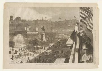 The Great Sumter Meeting in Union Square, New York, April 11, 1863