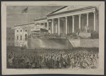 The Inauguration of Abraham Lincoln as President of the United States, March 4, 1861