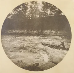 Thomas Johnston Homer II and Fred Collins Canoeing