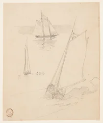 Three Sketches of Schooners