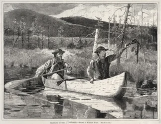 Trapping in the Adirondacks, 1870