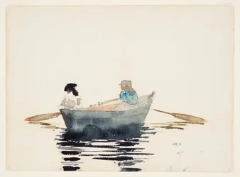 Two Girls in a Rowboat