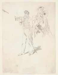Two Studies of a Bugler
