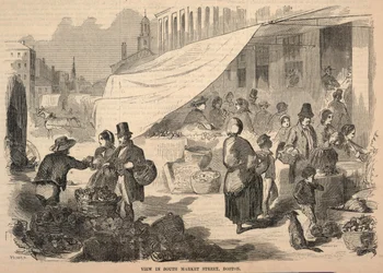 View in South Market Street, Boston, from Ballou