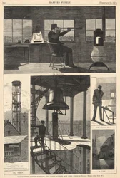 Watch-Tower, Corner of Spring and Varick Streets, New York, from Harper