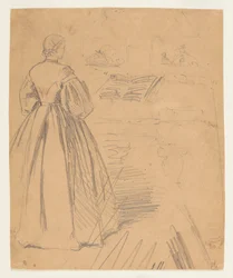 Woman Standing Before a Piano