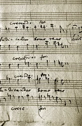 Working Score of Wolfgang Amadeus Mozart