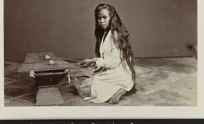 Girl Playing a Xylophone