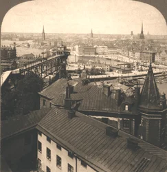 Stockholm Streets from the Moseback, Sweden