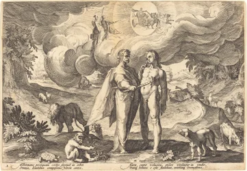 Prometheus Making Man and Animating Him with Fire from Heaven
