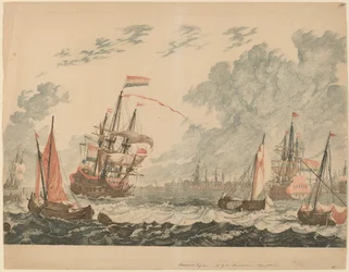 The River IJ at Amsterdam, 1680s-1690s