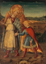 The Archangel Raphael and Tobias, early to mid-1460s