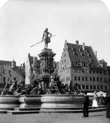 The Neptune Fountain, Nuremberg, Germany