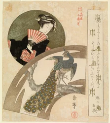 Geisha and Peacock (facsimile) (CBL J 2090)