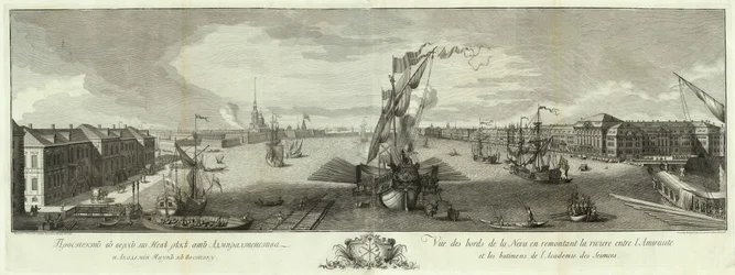 View of the Neva Downstream from the Admiralty and the Academy of Sciences, 1753