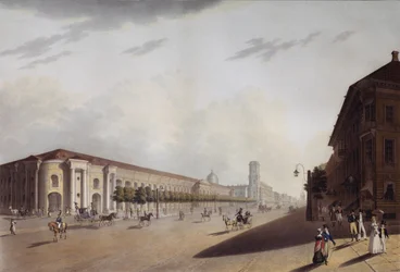 The Great Gostiny Dvor Merchant Yard in St Petersburg