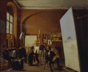 Studio of the painter Count Vasily Maksutov