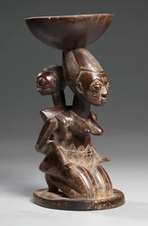 Mother-and-Child Caryatid Vessel