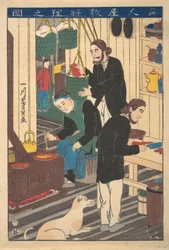 Inside a Foreign Restaurant, 10th month, 1860