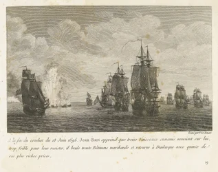 Battle Between a Fleet Under Jan Bart and a Dutch Fleet, 1696