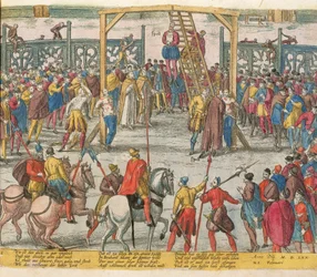 The Execution of Spell of Brabant, who had brought other innocent people back to life