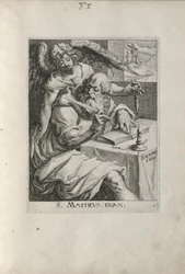 Saint Matthew, Plate 1 from The Four Evangelists