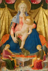 Madonna of Humility with Two Musician Angels, c. 1450